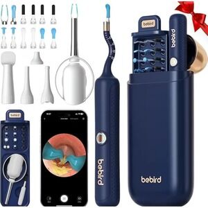 Bebird Note 5 Pro Smart Visual Ear Wax Removal Tool 10MP Camera Navy Blue Kit